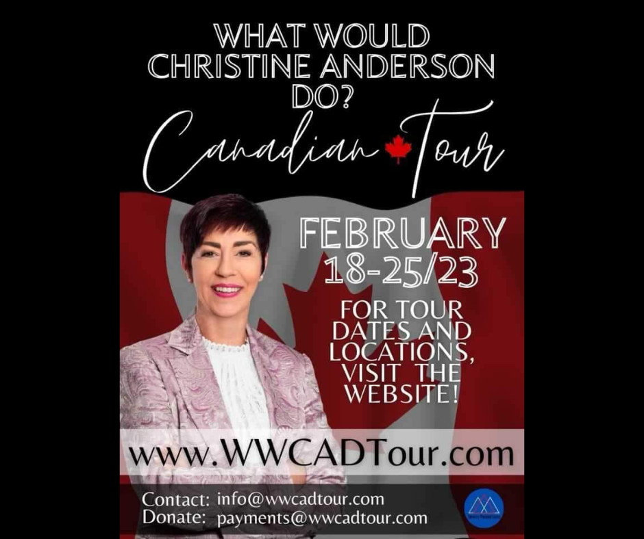 christine anderson tour tickets